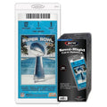 BCW Semi-Rigid Card Holder #5 with oversized ticket and 50-count pack