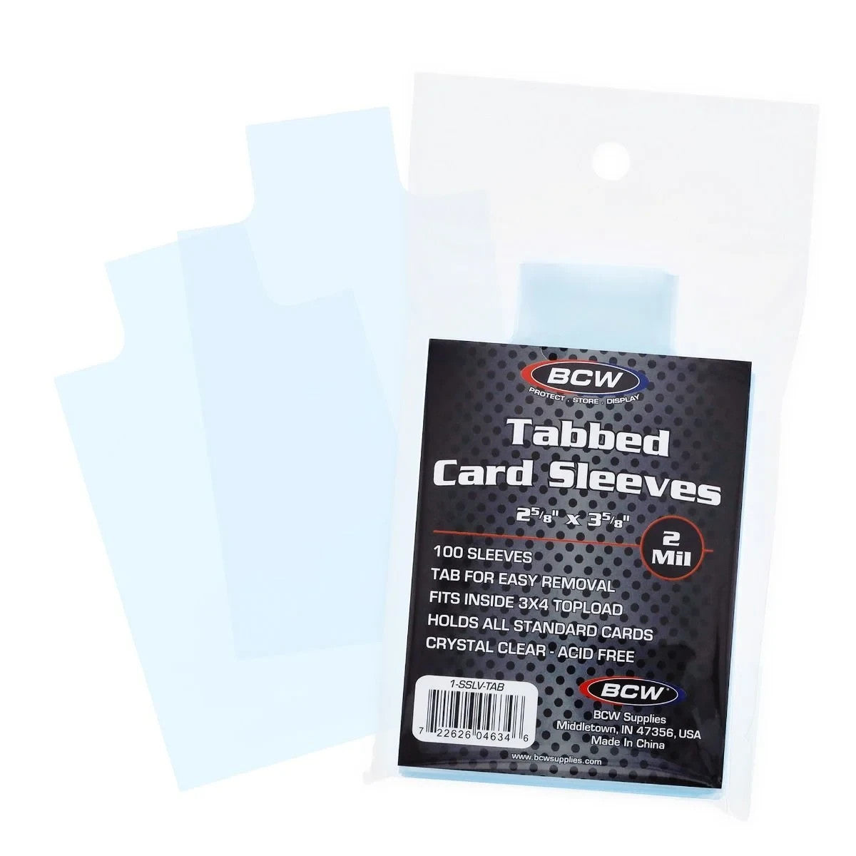 BCW tabbed card sleeves