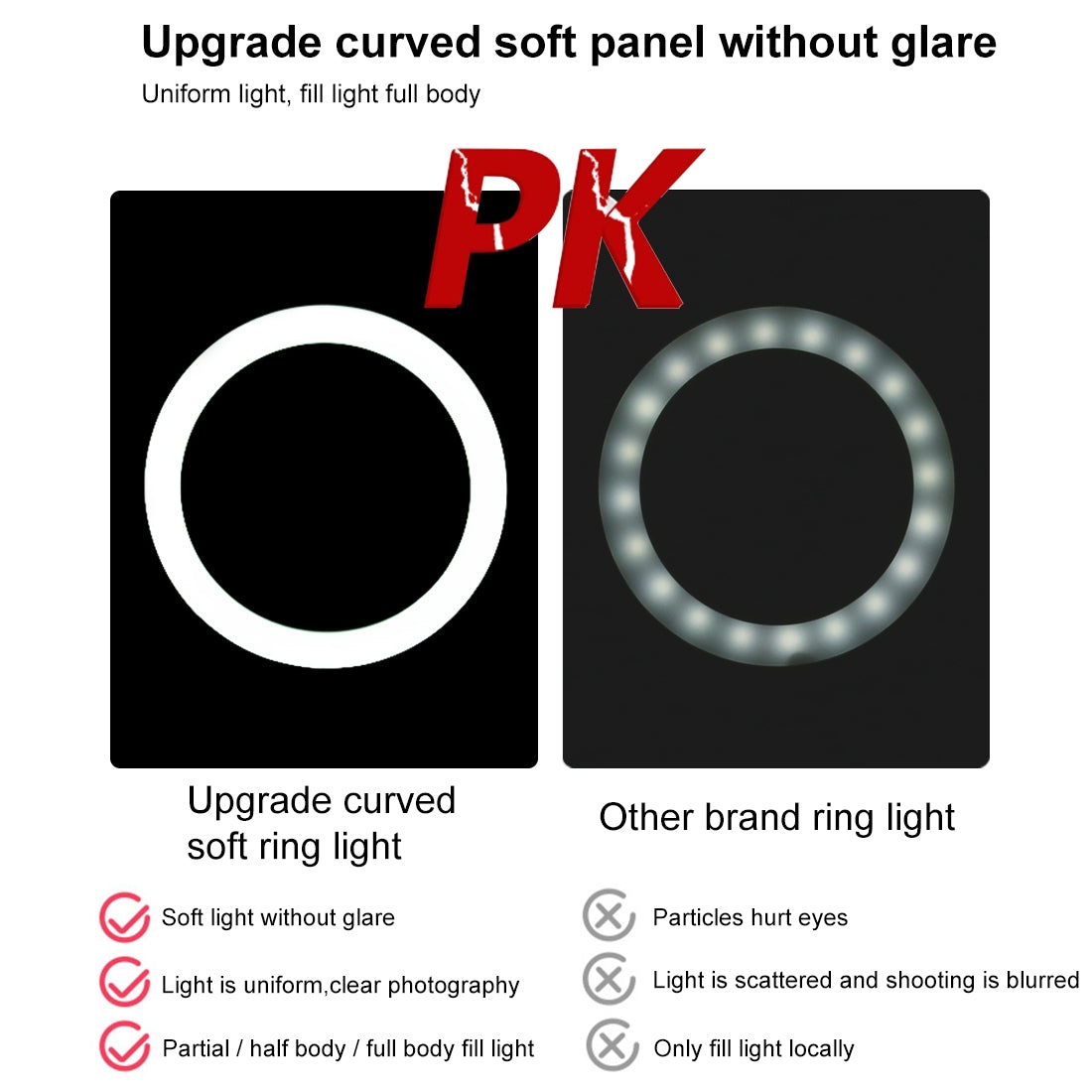 PULUZ PKT3072B 10.2 inch LED ring light image 10