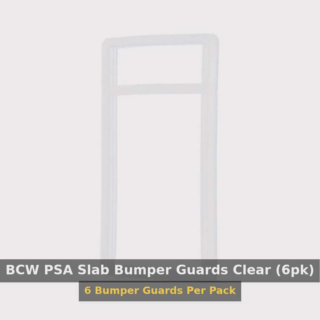 BCW PSA Slab Bumper Guards Clear (6pk) product video