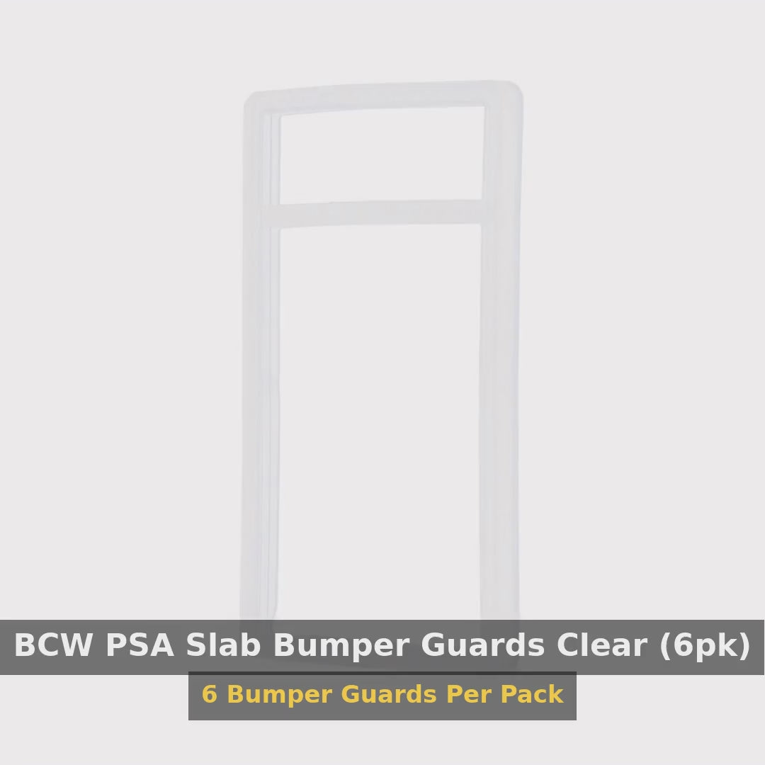 BCW PSA Slab Bumper Guards Clear (6pk) product video