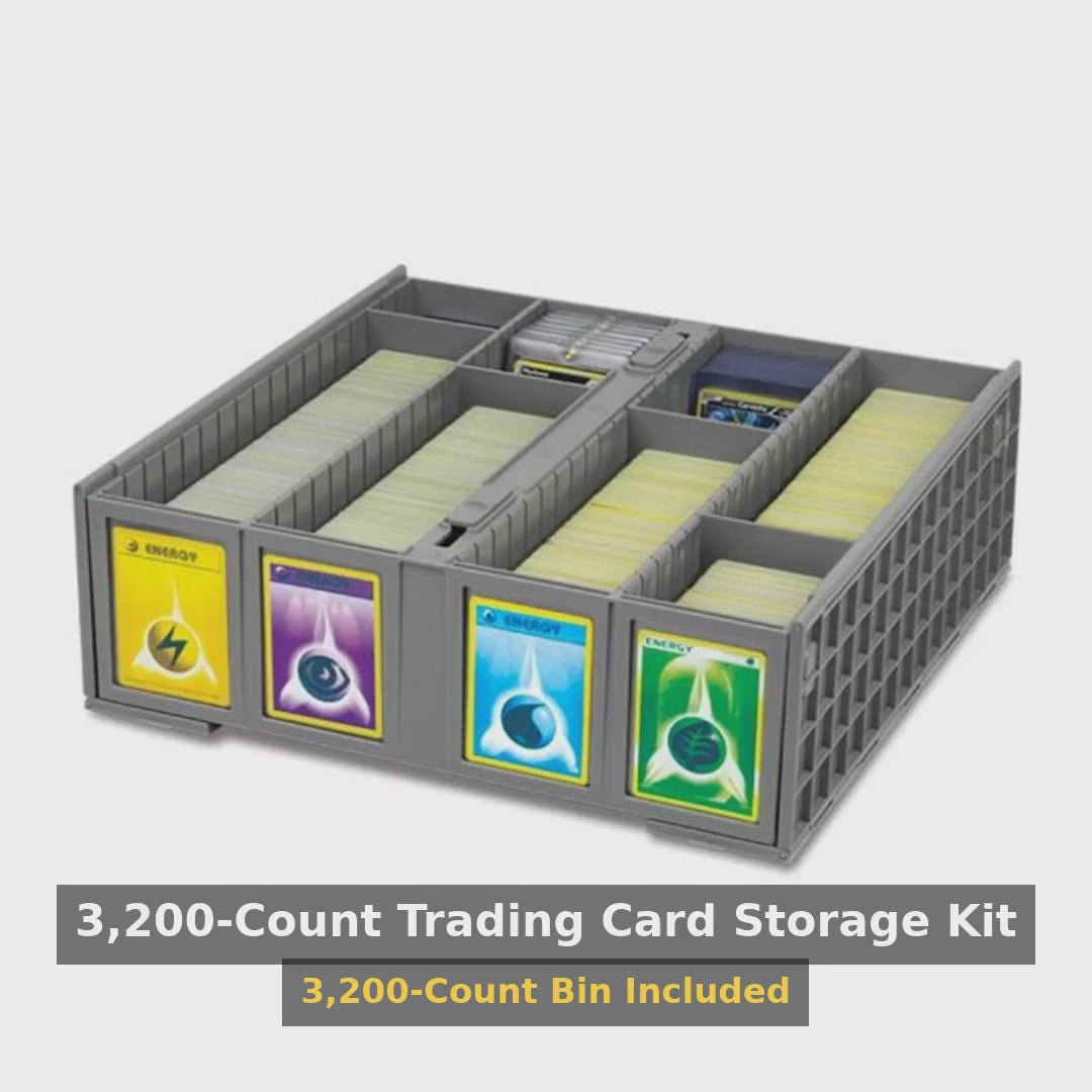 3,200-Count Trading Card Storage Kit product video