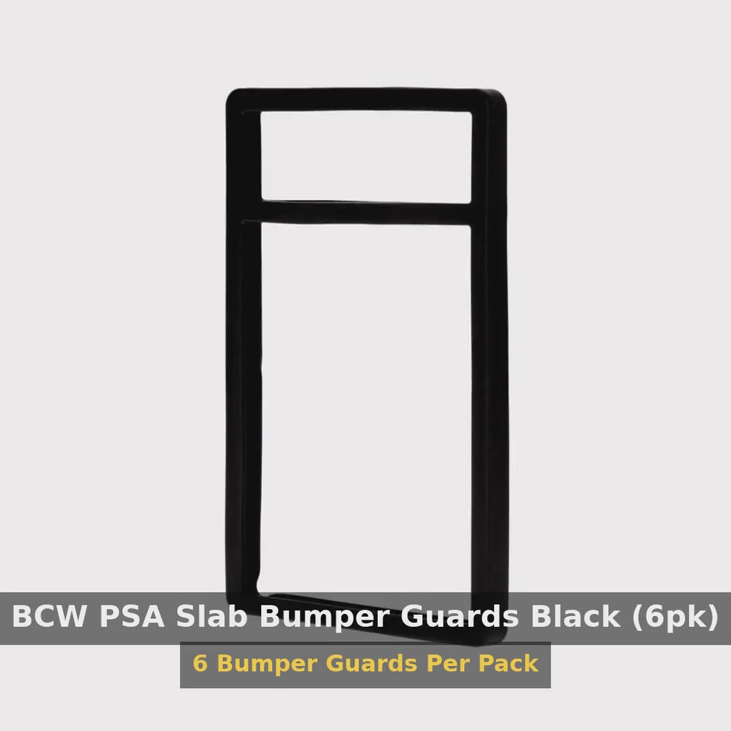 BCW PSA Slab Bumper Guards Black (6pk) product video