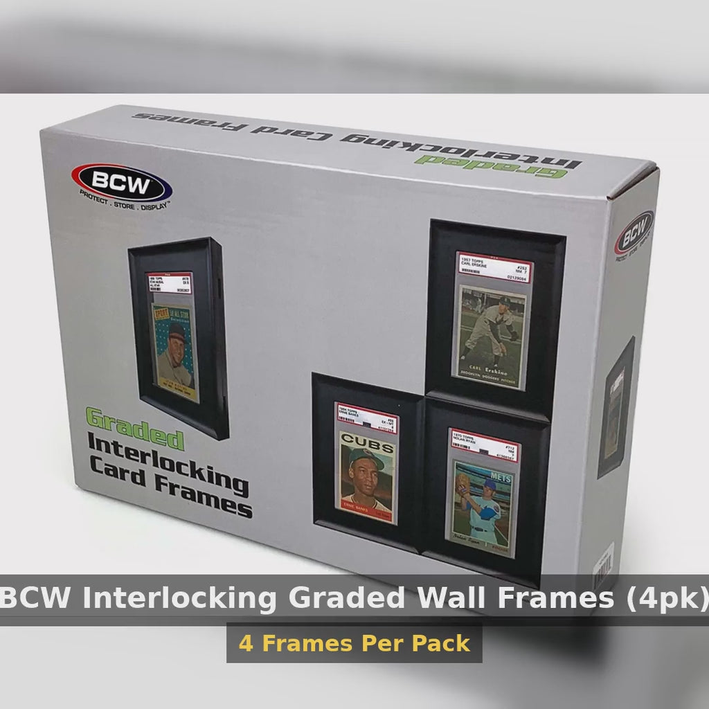 BCW Interlocking Graded Wall Frames (4pk) product video