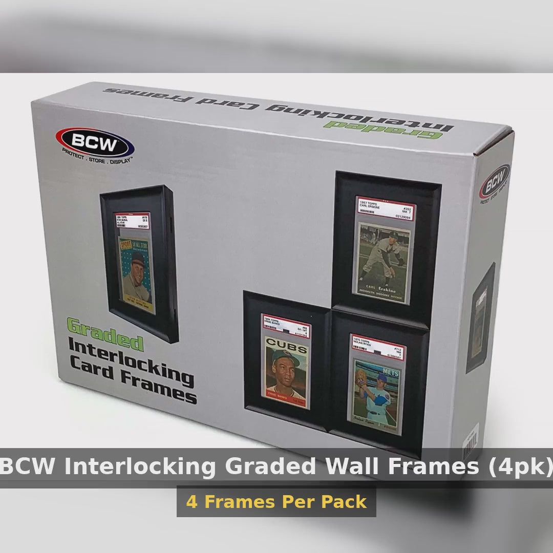 BCW Interlocking Graded Wall Frames (4pk) product video