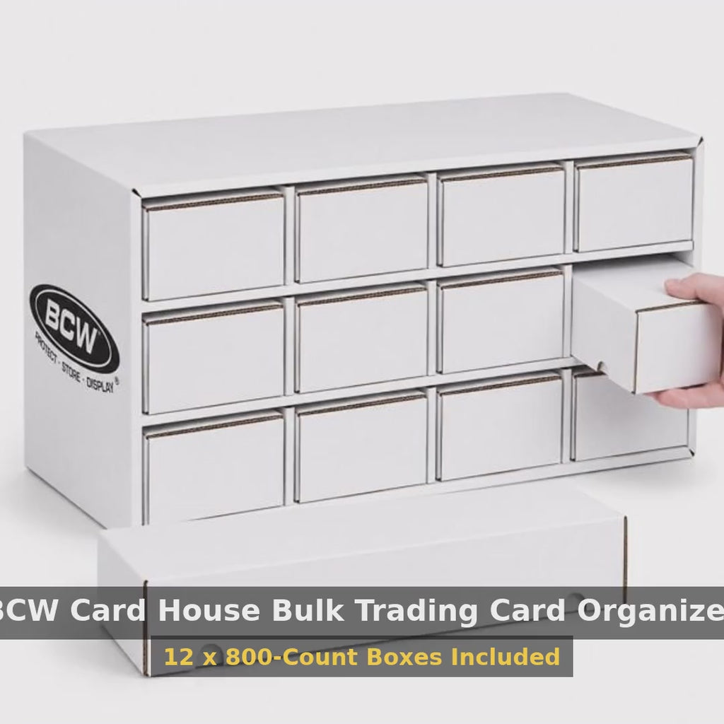BCW Card House Bulk Trading Card Organizer product video