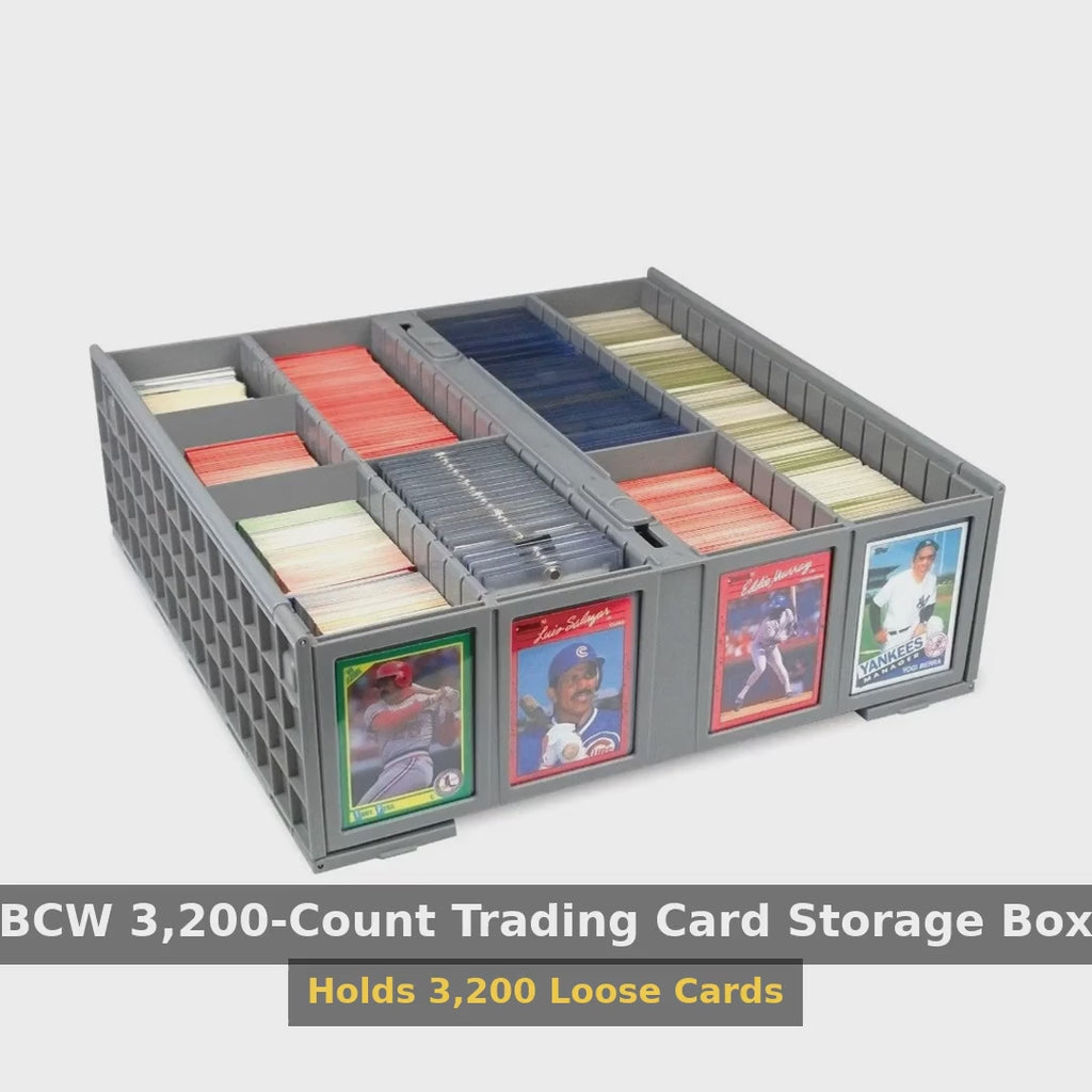 BCW 3,200-Count Trading Card Storage Box product video