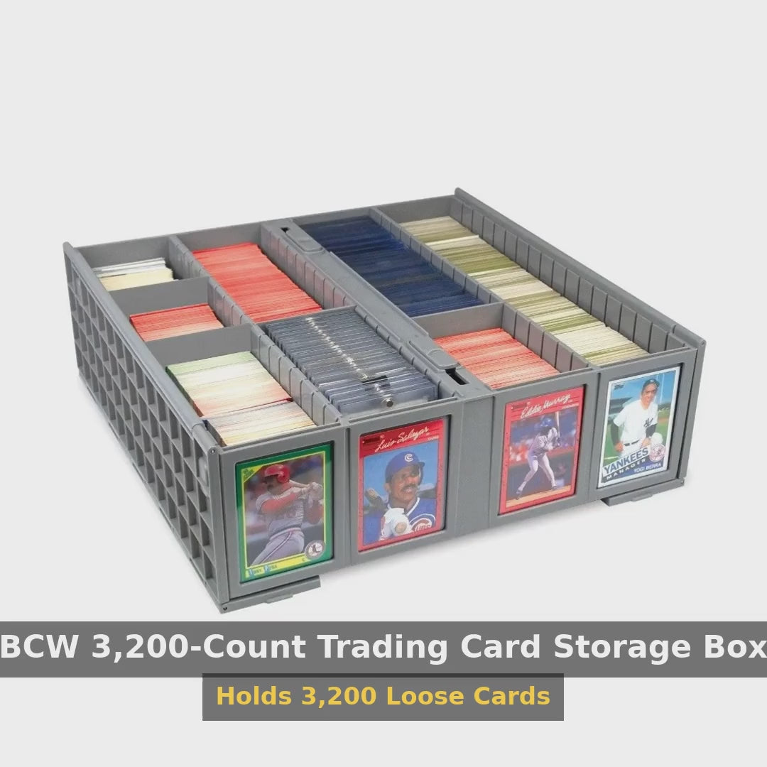 BCW 3,200-Count Trading Card Storage Box product video