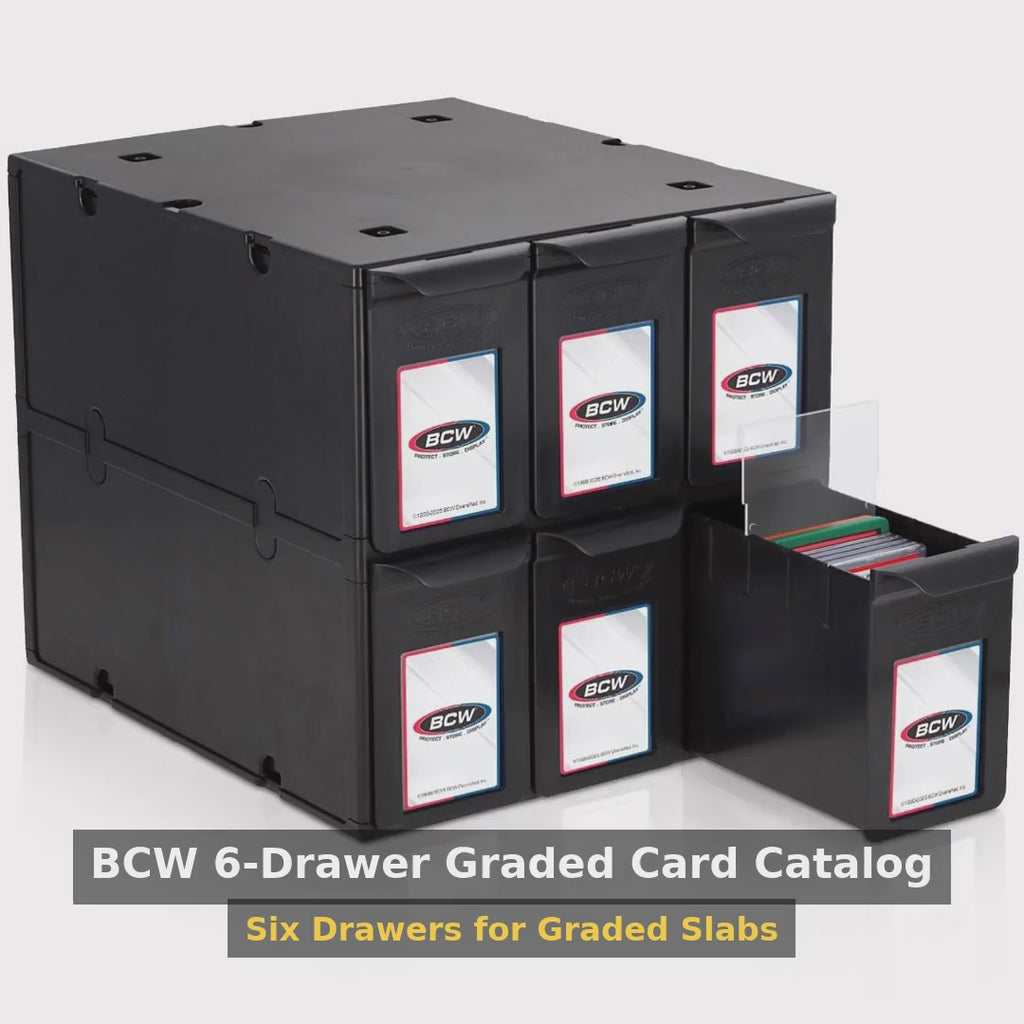 BCW 6-Drawer Graded Card Catalog product video