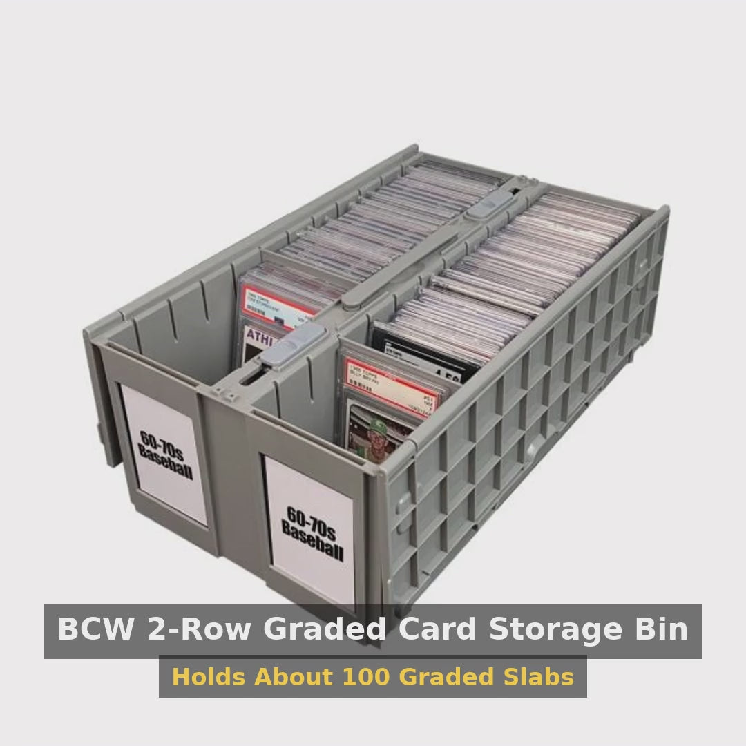 BCW 2-Row Graded Card Storage Bin product video