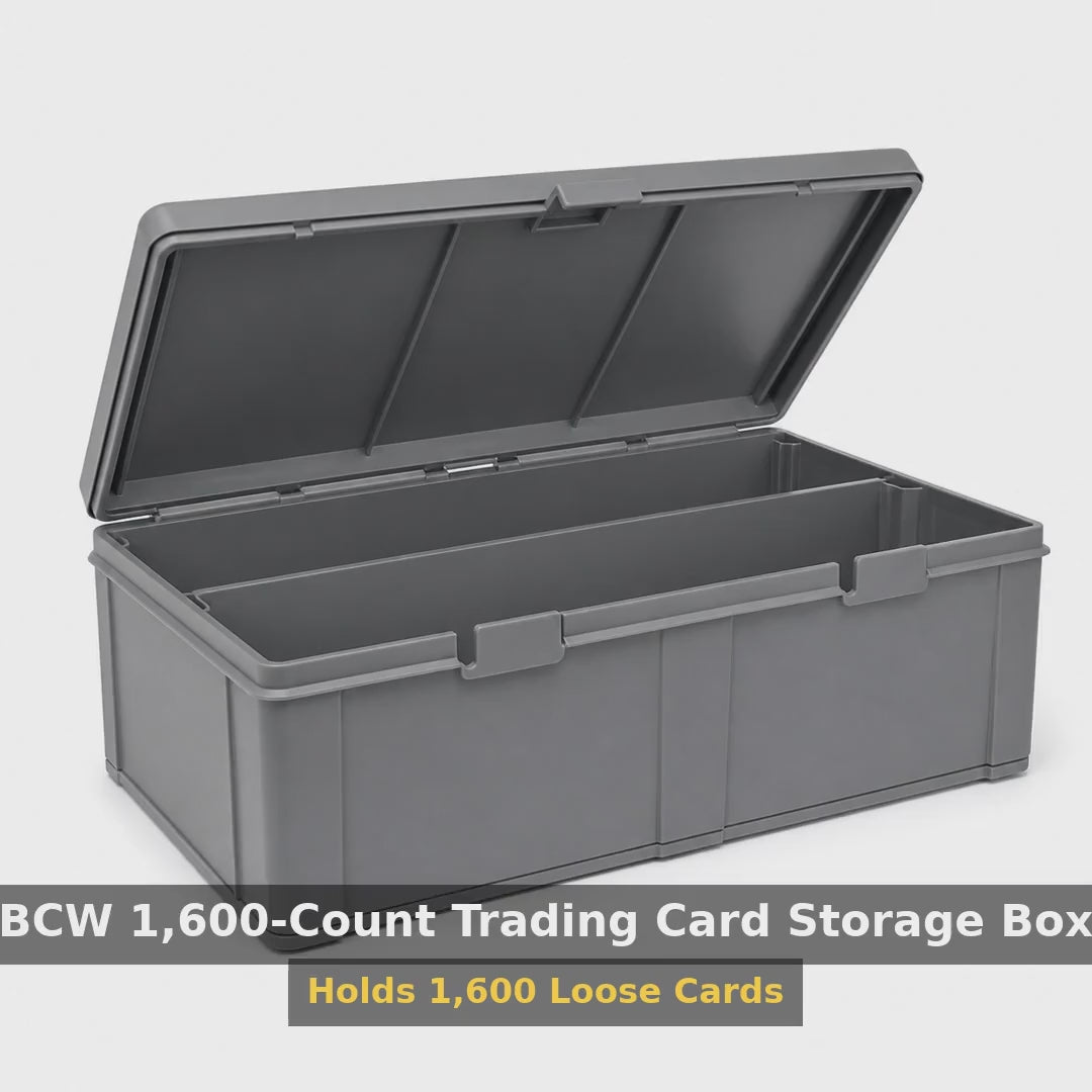 BCW 1,600-Count Trading Card Storage Box product video