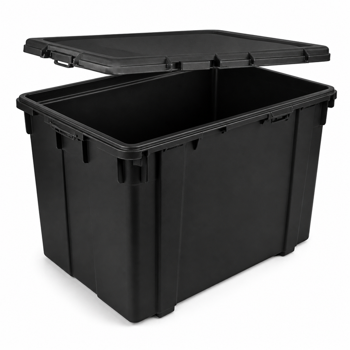 BCW black graded comic book bin product render