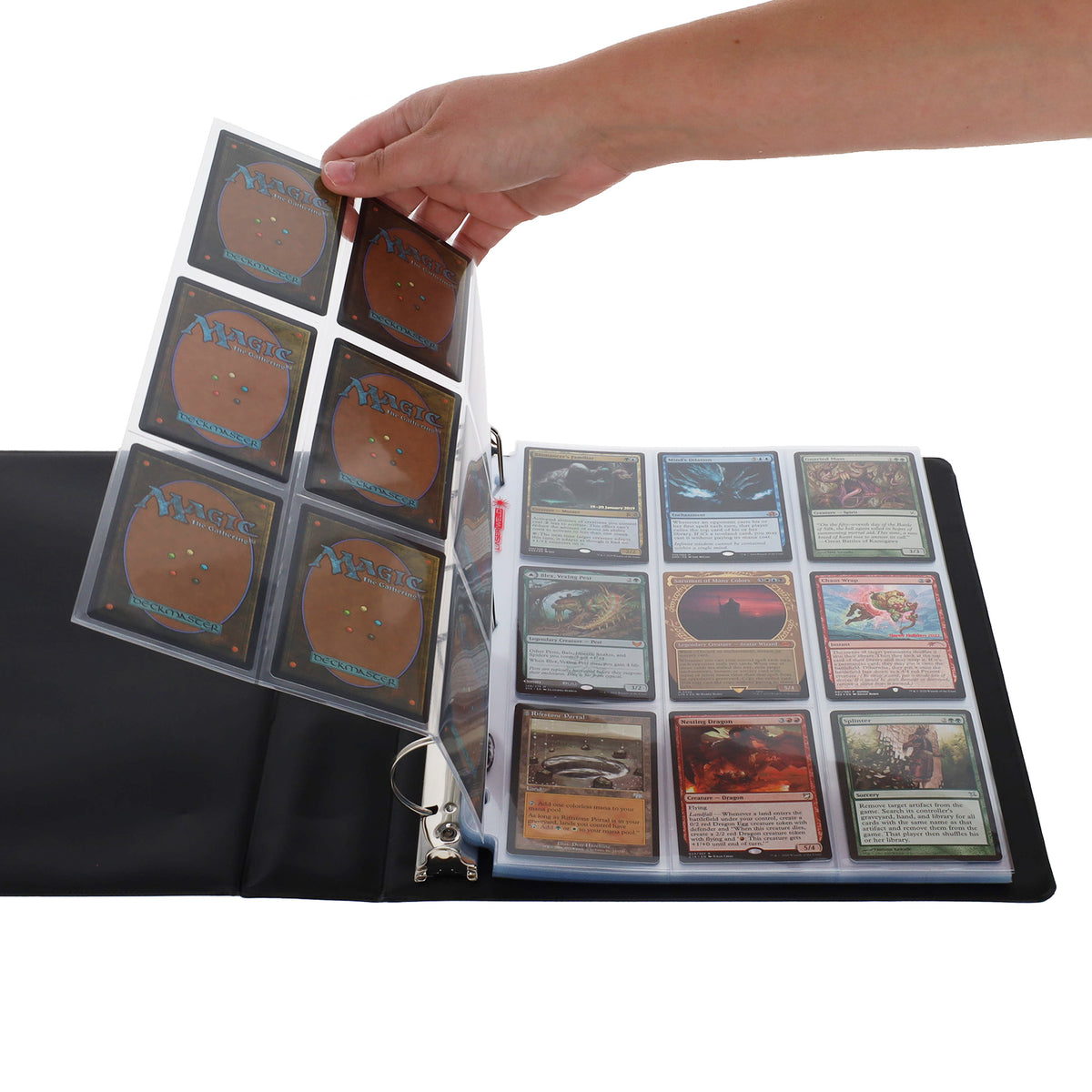 BCW LaserWeld 9-Pocket Pages hand view