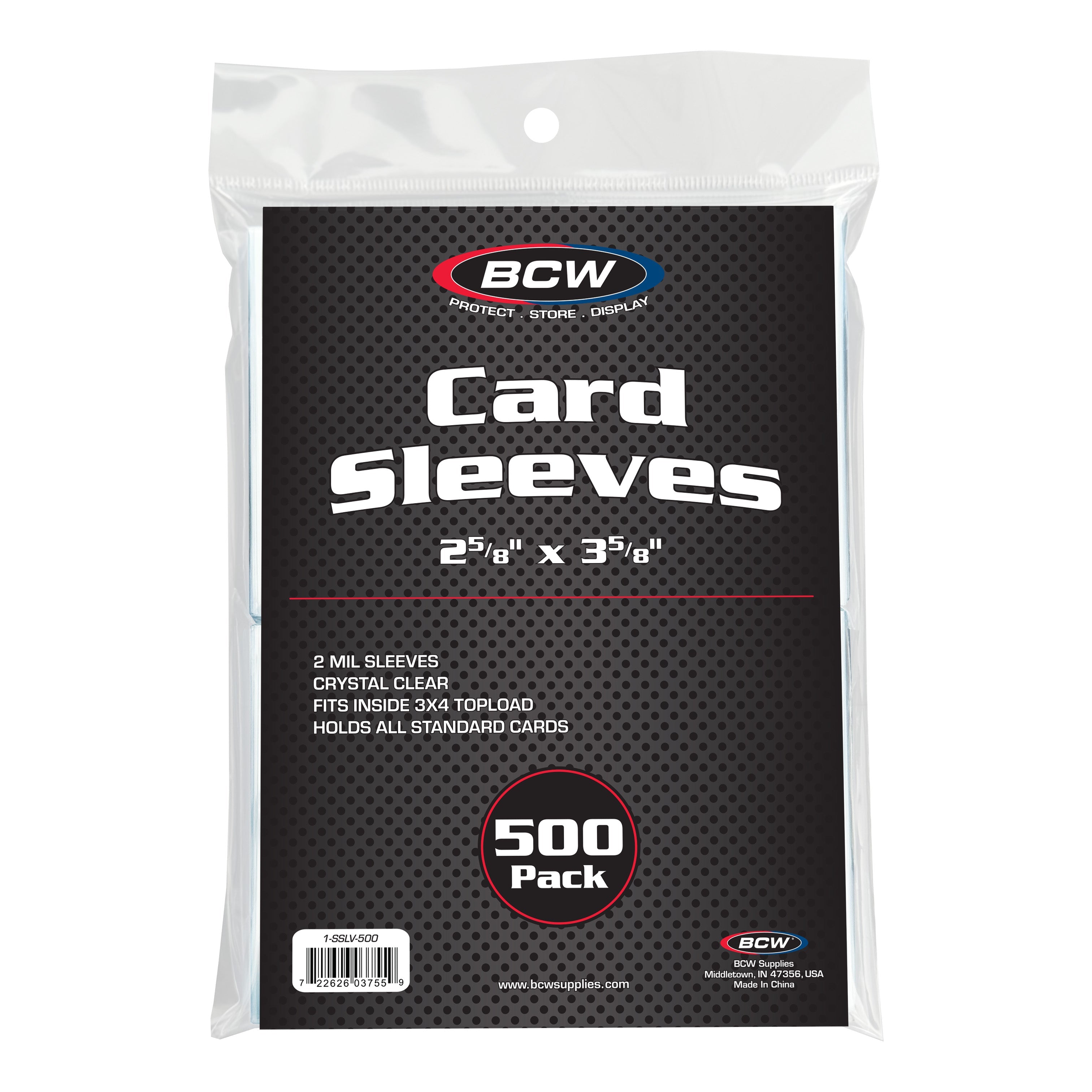 Bundle component: BCW Standard Card Sleeves 500