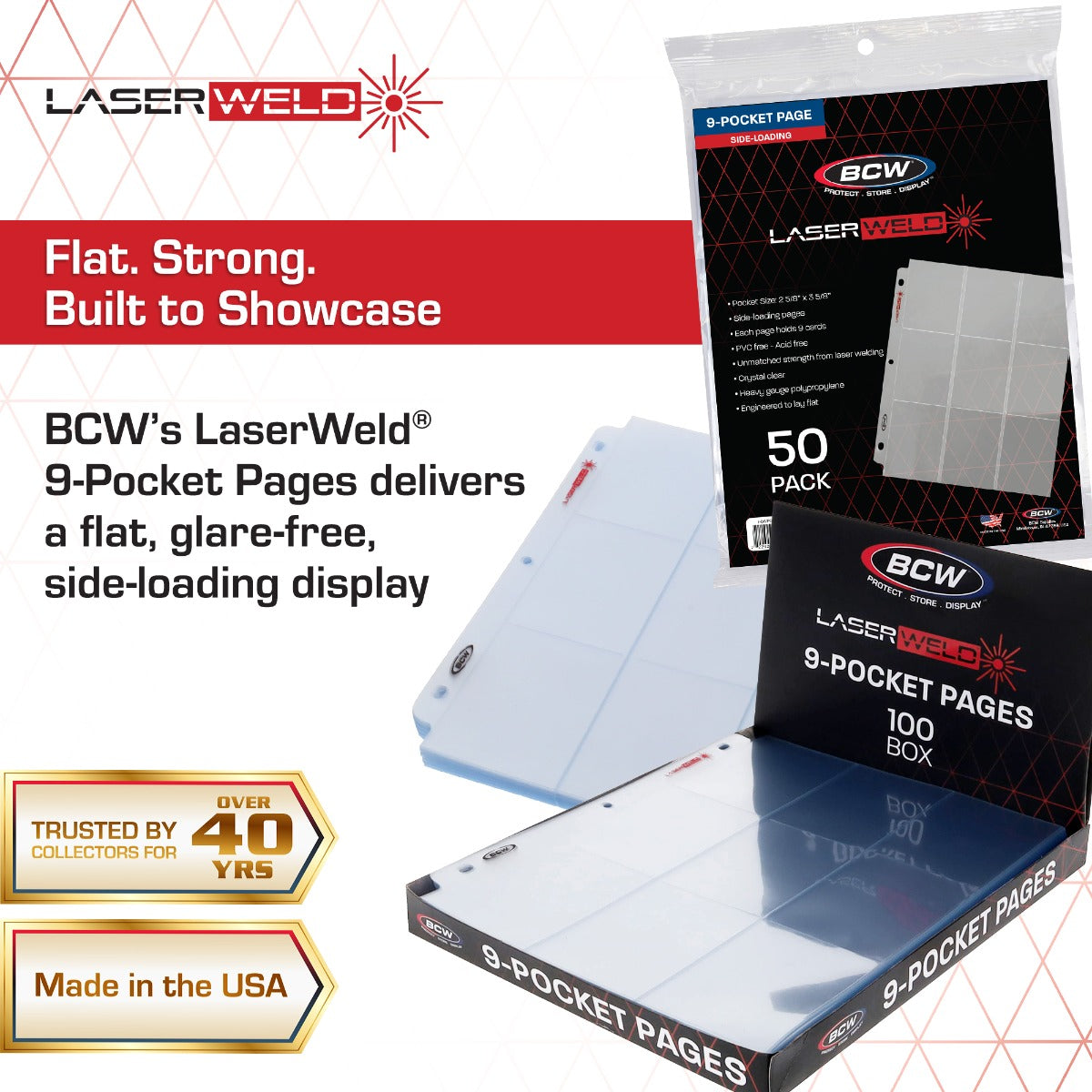 BCW LaserWeld Pages archival-safe construction