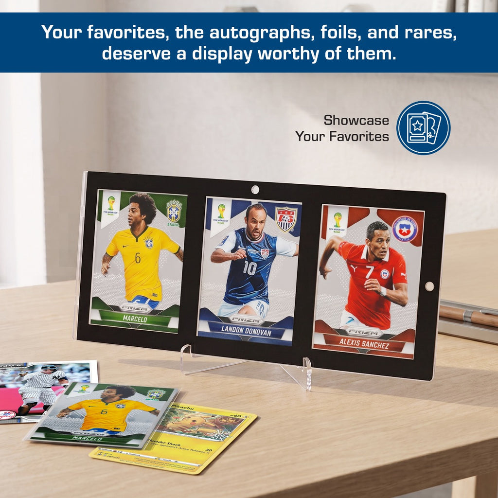 BCW Magnetic 3-Card Holder display information