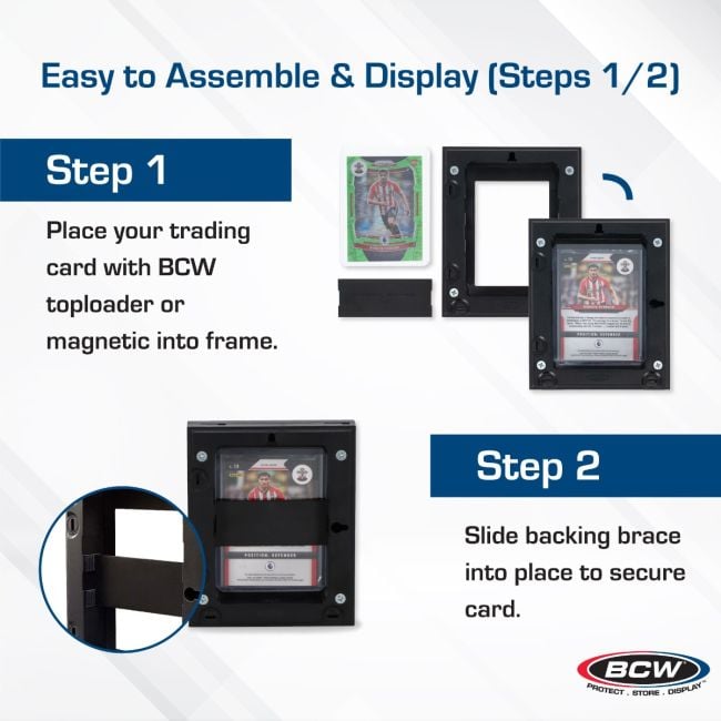 BCW interlocking card frames product details and features