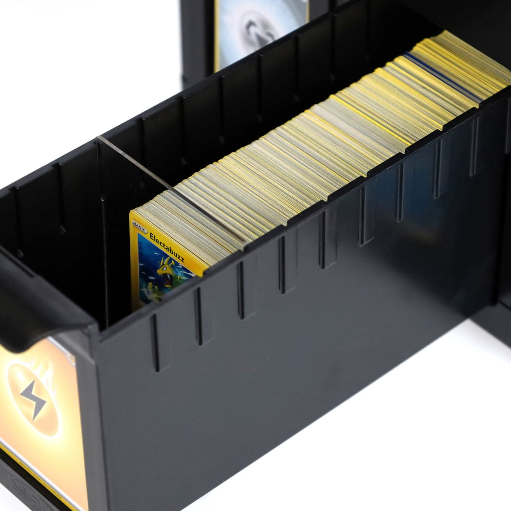 BCW 6 Drawer Card Catalog black drawer close-up