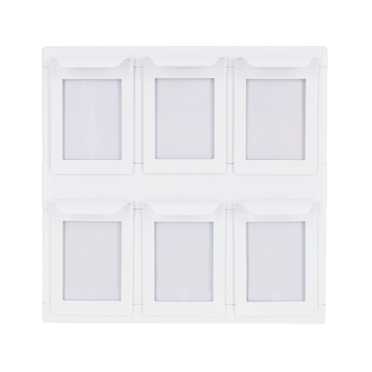 BCW 6 Drawer Card Catalog white front view